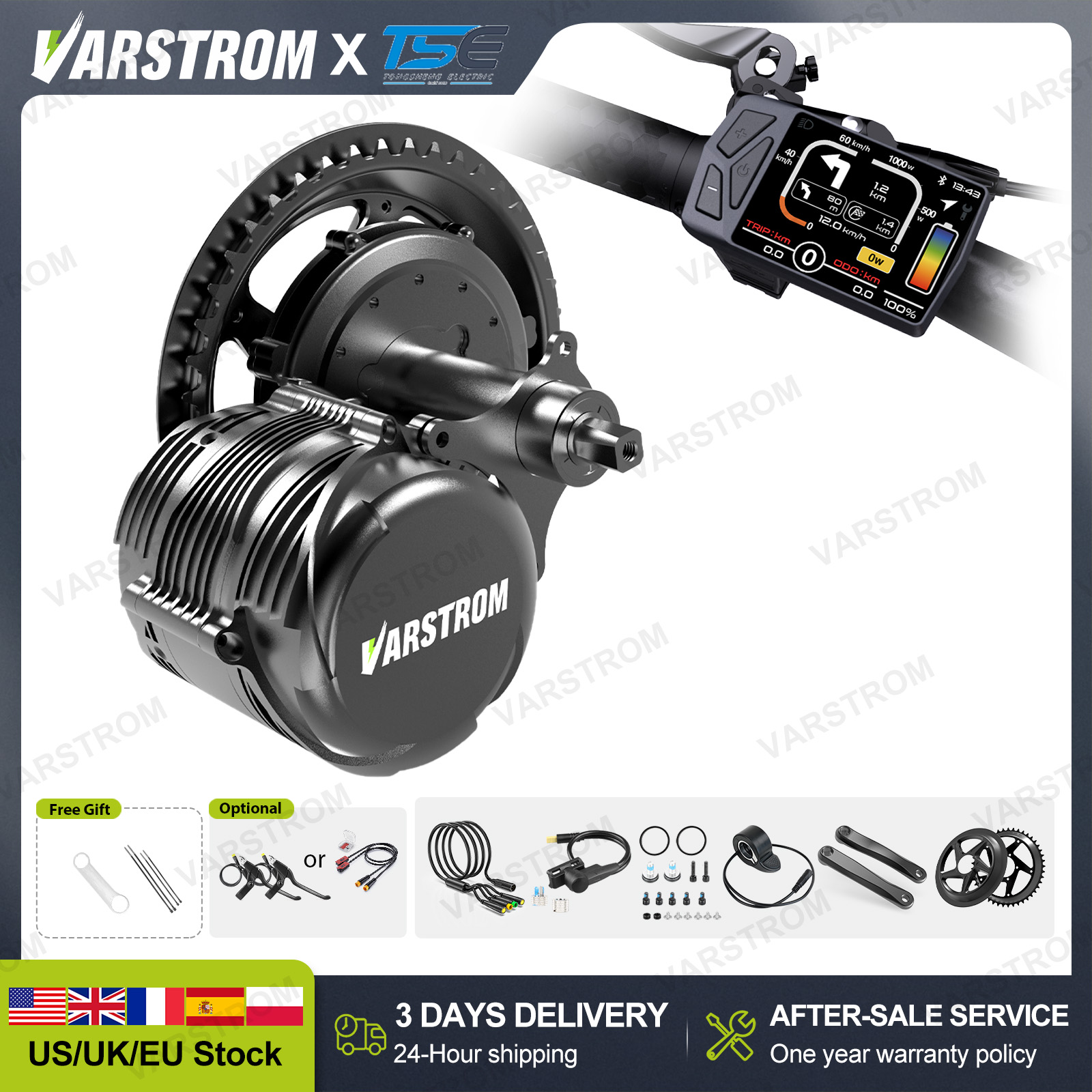 [Pengiriman Cepat 3 Hari di AS - Side Hung Mid Drive Motor Kit ulasan dan harga